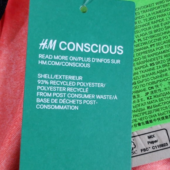 H&M sport training activewear shirt size Small - Picture 8 of 8